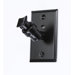 Universal Speaker Wall Ceiling Mount with Electrical Box Installation Adapter Plate in Black