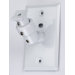 Universal Speaker Wall Ceiling Mount with Electrical Box Installation Adapter Plate in White