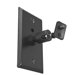 Universal Speaker Wall/Ceiling Mount with Electrical Box Installation Adapter Plate in Black