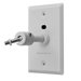 Universal Speaker Wall/Ceiling Mount with Electrical Box Installation Adapter Plate in White
