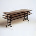 Adjustable Height Melamine Folding Tables