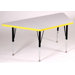 Trapezoid Activity Table with Grey Granite Top-