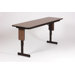 96" W x 18" D Panel Leg Folding Seminar Table with Adjustable Leg