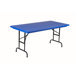 Bright Color Plastic Folding Table with Adjustable Legs