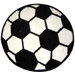 Fun Shape High Pile Soccerball Sports Kids Rug