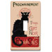 Chat Noir Decorative Light Switch Cover - Single Toogle Switch