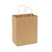 10.25" x 8" x 4.5" Handled Shopping Bags in Natural