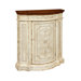 Belini Narrow Credenza Bergen Crackle Finish with Distressed Wood Tone Top