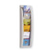 1/3 Letter Quick Fit Systems Literature Display with Five Pockets in Grey