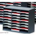 Master Literature Organizers with 24 Compartments in Grey