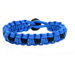 Blue and Black Paracord Bracelet