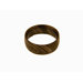 Stainless Steel Men's Black Wood Grain Etched Ring