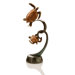 Double Turtles on Ribbon Statue