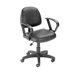 Adjustable Deluxe Posture Low-Back Office Chair with Loop Arms