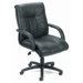 Contemporary Mid-Back Leather Office Chair