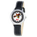 Kid's Iron Man Time Time Teacher Watch in Black Leather