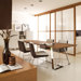 Avalon Armless Dining Chair in Dark Brown