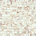 Elida Glass 13" x 13" Mosaic in  White Bronze