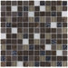 Elida Glass 12" x 12" Mosaic in Coral Dark Glass
