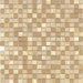 Elida Glass 12" x 12" Mosaic in Butter Stone
