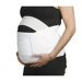 Full Support Maternity Belt in White with Side Velcro Closure and Tummy Strap