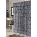 Carmen Zebra Print Crushed Voile Ruffle Tier Fabric Shower Curtain
