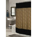 Animal Instincts Sable Faux Fur Trimmed Shower Curtain