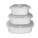 Calypso Basics Microwave Steamer / Food Storage Set in White
