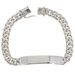 Sterling Essentials Sterling Silver Cuban Link ID Bracelet