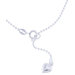 Sterling Essentials Sterling Silver Palline Anklet with Heart Charm