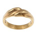 Caribe Gold 14k Gold over Silver Ridged Ring