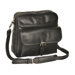 Top Zipper Shoulder Bag with Front Pockets