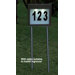 Solar House Number with Stainless Steel