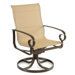 Veneto High Back Swivel Dining Arm Chair
