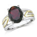 Oval Cut Garnet Ring