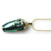 Conga Drum Necklace in Gold and Blue