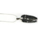 Conga Drum Necklace in Silver and Black