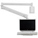 Long Reach LCD Monitor Arm with Front Keyboard Holder