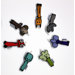 Silicone Rubber Figure Key Chain Set of 7 (1 of Each Figure)