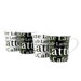 Assorted Caffelatte Writing 12 oz. Mug (Set of 4)