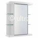 Verve Single Mirror Cabinet in High Gloss White