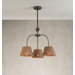 Contemporary Triplex Three Light Chandelier