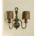 Classic Old Two Light Wall Sconce with Arm