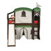 Mission Twin Low Loft Bed with Built-In Ladder and Tent
