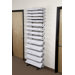 Vis-I-Rack with (5) 8" Bins, (4) 6" Bins and (4) 4" Bins