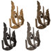 Casa Artistica Forked with Leaf Tiebacks (Set of 2)
