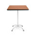 Cafe 41.5" x 30" Square Table with Chrome Base