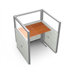 Privacy Workstation Panel System, 1 x 1 Configuration, with Polycarbonate Panels