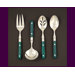 Stainless Steel LePrix 4 Piece Hostess Set in Green