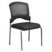 Titanium Finish Visitor's Chair With Plastic Wrap Around Back